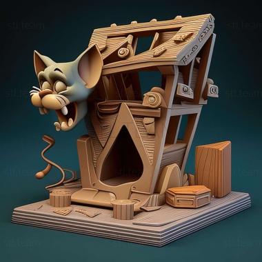 3D model Tom and Jerry in House Trap game (STL)